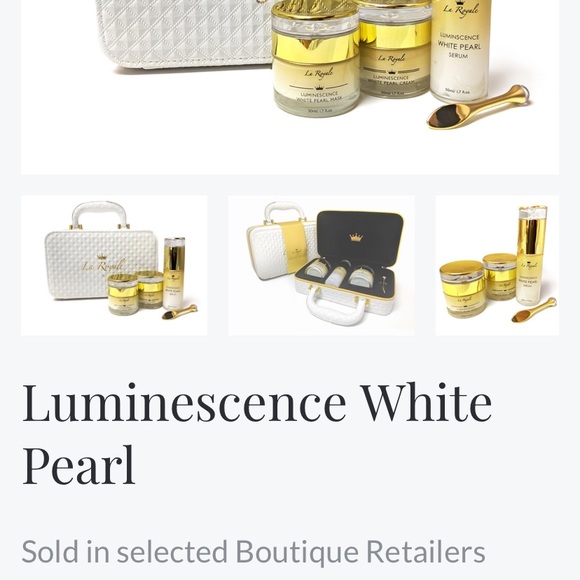 La Royale Luminescence White Pearl Trio with bag - Picture 3 of 4